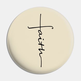 Christian Apparel Clothing Gifts - Faith Cross Pin