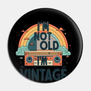 Music vintage rétro style Pin