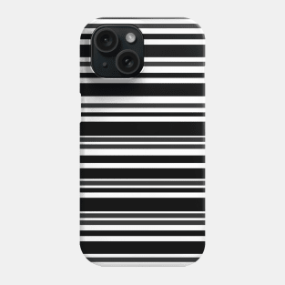 black and white stripe lines Phone Case