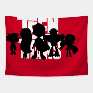 Teen Titans Silhouette Tapestry