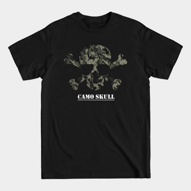 Discover Camo Skull - Cool Skulls - T-Shirt