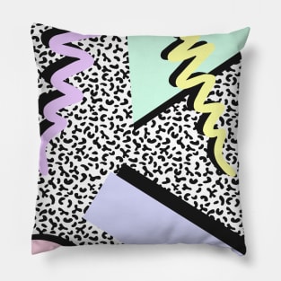 Memphis art pattern Pillow