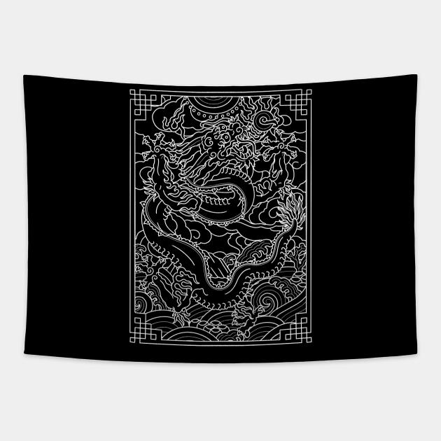 Chinese Dragon I Tapestry by Don Chuck Carvalho