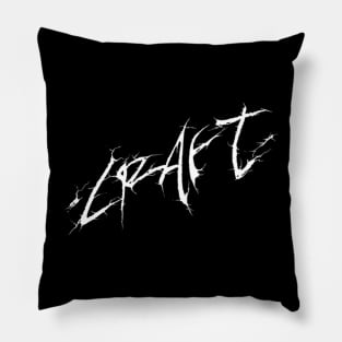 Craft Logo | Black Metal Pillow