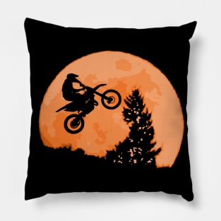 Motocross Moon Pillow