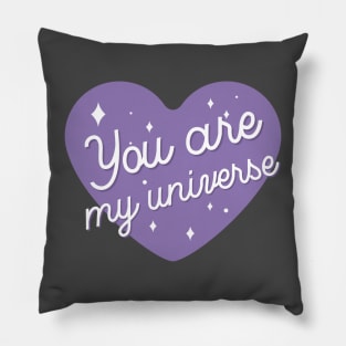 BTS you are my universe purple heart Pillow