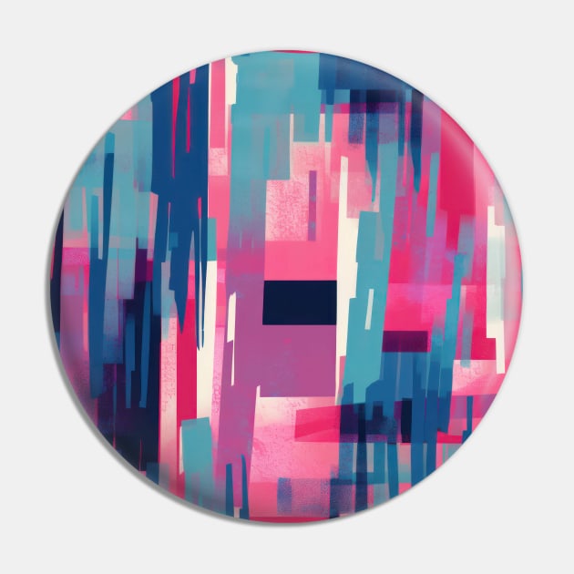 Cubist Harmony: Modern Geometric Dance in Pink, Blue, and Violet Pin by star trek fanart and more