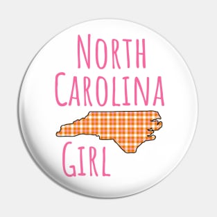 NC Girl Plaid Pin