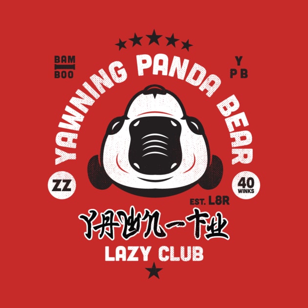 Lazy Club - Yawning Panda by SevenHundred