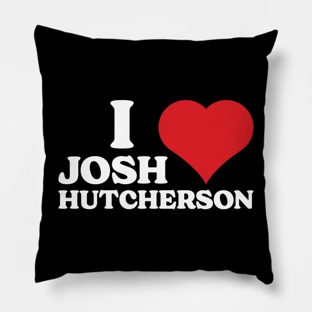 I Love Josh Hutcherson Pillow by Emma