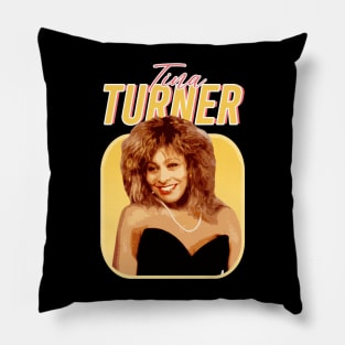 tina turner vintage retro 80s Pillow