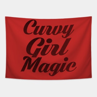 Curvy Girl Magic (black) Tapestry