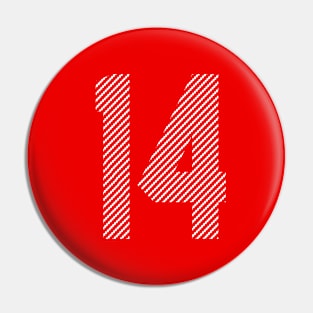 Iconic Number 14 Pin