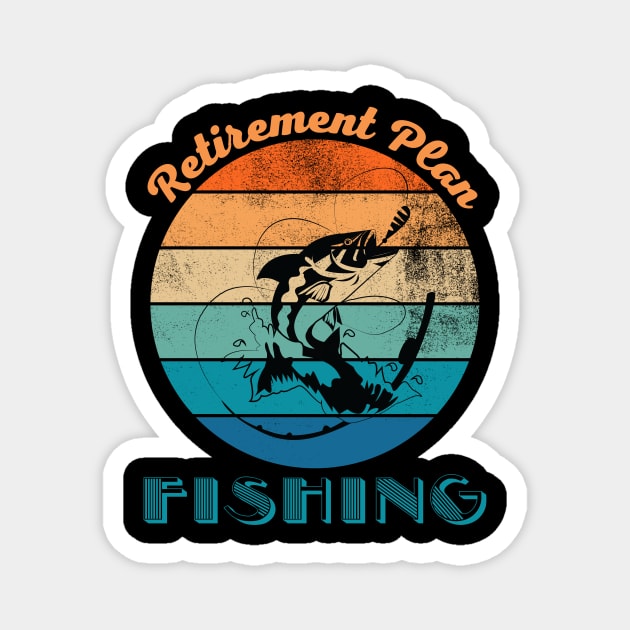 Retirement Plan Fishing Magnet by DesingHeven