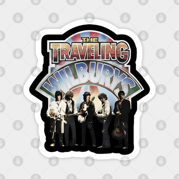 Traveling Wilburys Magnet by dtr_art