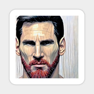 Cartoon-like Messi Magnet