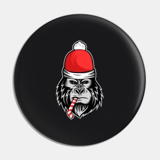 Santa Gorilla Pin