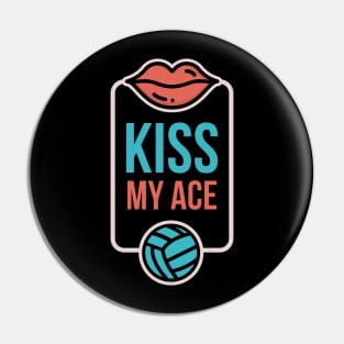 For the Love of Volleyball Funny Sports Pin