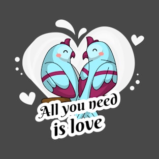 Parrots in Love T-Shirt