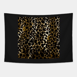 Animal Print Cheetah Black and Brown Tapestry