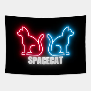 Neon Cat Tapestry