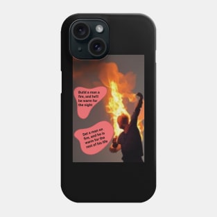 Man on Fire Phone Case