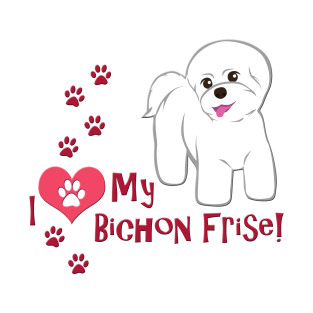 I Love My Bichon Frise T-Shirt