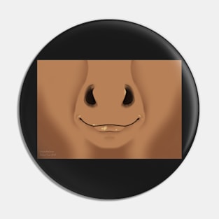 Tan Horse Face Pin