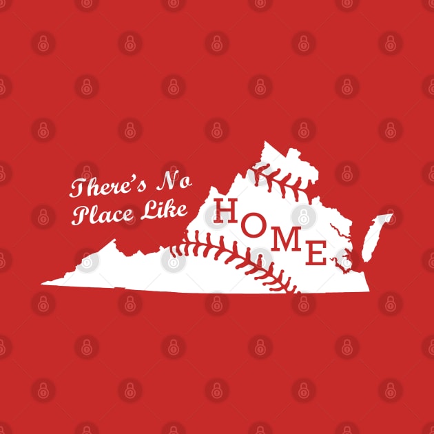 Virginia State Map Home Baseball Classic by TeeCreations