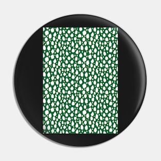 Green and White Spot Dalmatian Pattern Pin