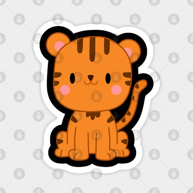 Cute tiger Magnet by Marioma