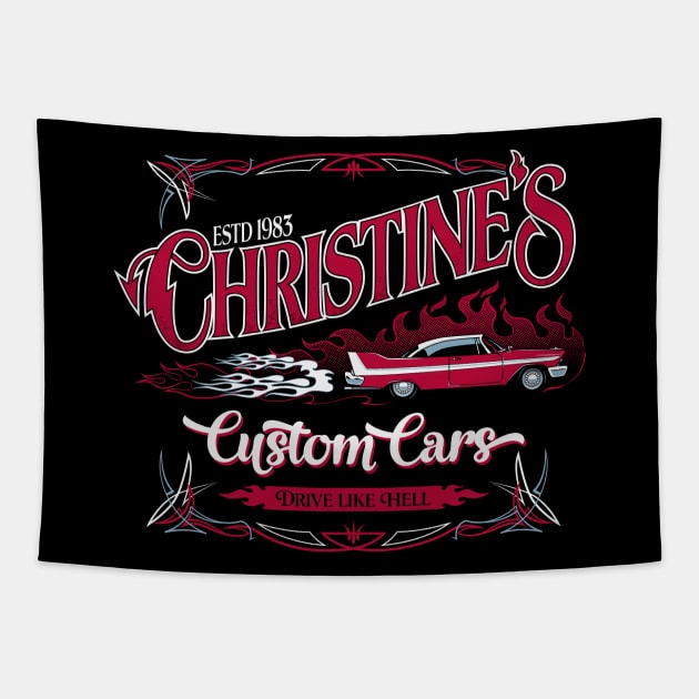 Christine's Custom Cars Tapestry by Nemons