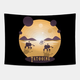 Visit Tatooine, Vintage, Retro, travel agent, movie, tatooine Tapestry