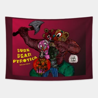 Burn Bear Pyrotica Halloween Edition Tapestry