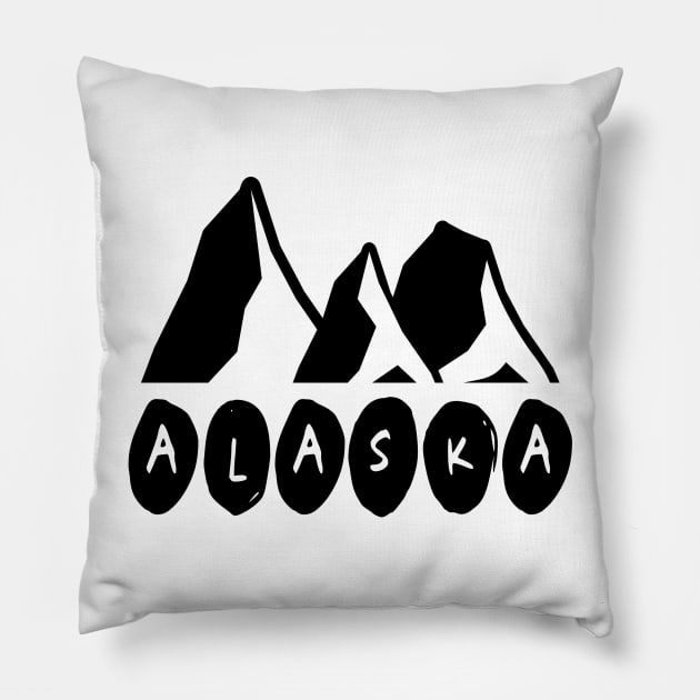 Alaska Mountaints Pillow by SmartCraftCo