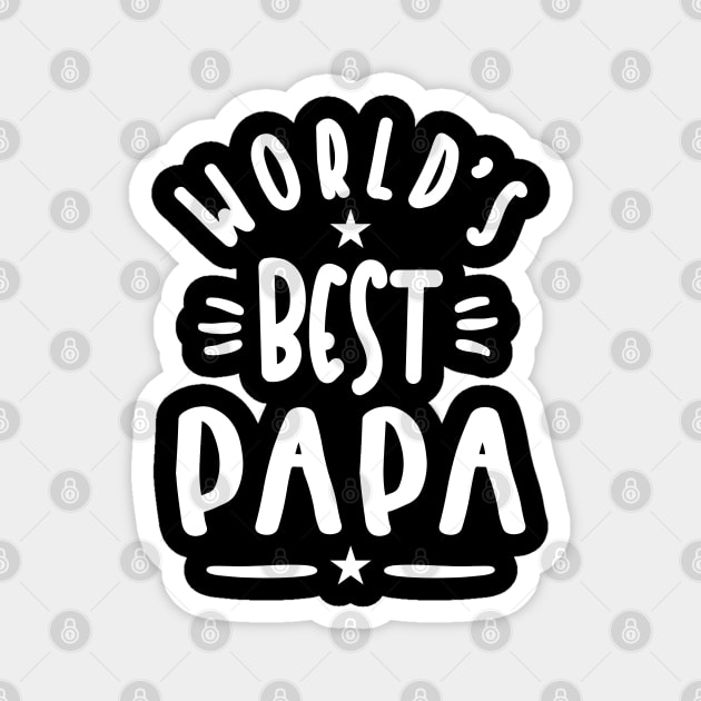 Mens World's Best Papa Father Gift Magnet by cidolopez