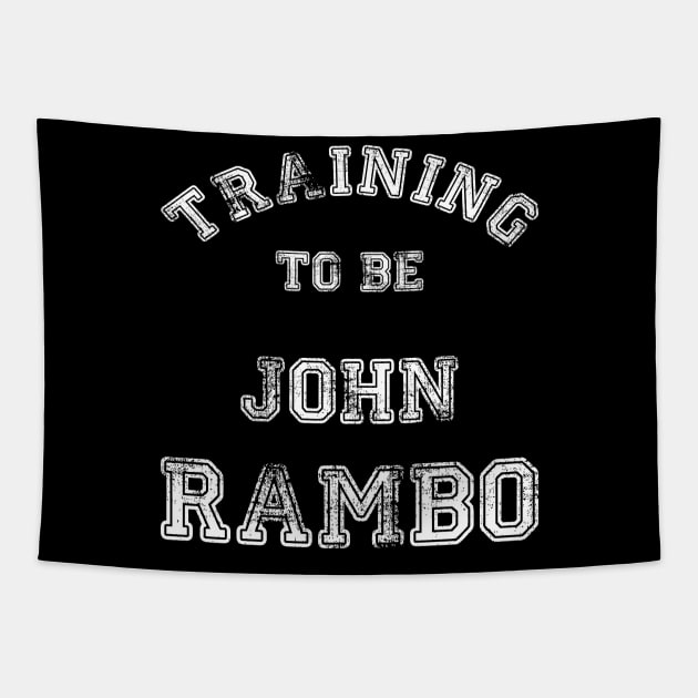 Training to be... John Rambo Tapestry by LordDanix