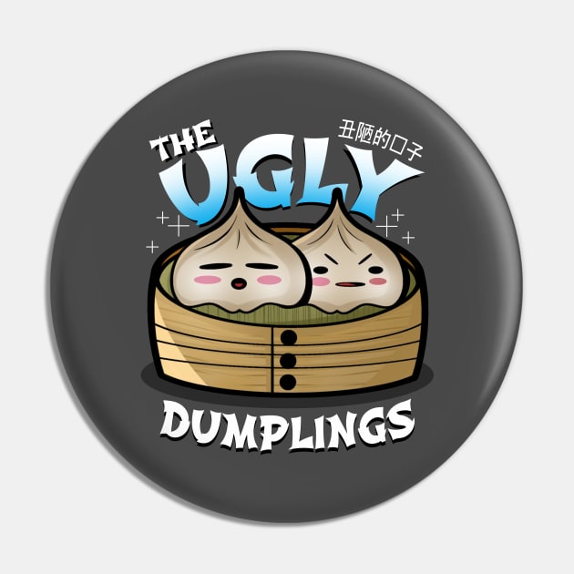 Funny Cute Ugly Kawaii Dumplings Gift For Foodies Dumpling Lovers Pin by Keira's Art