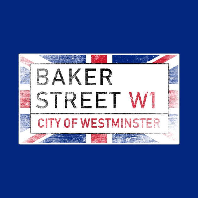 BAKER ST LONDON Union Jack Distressed by Scarebaby