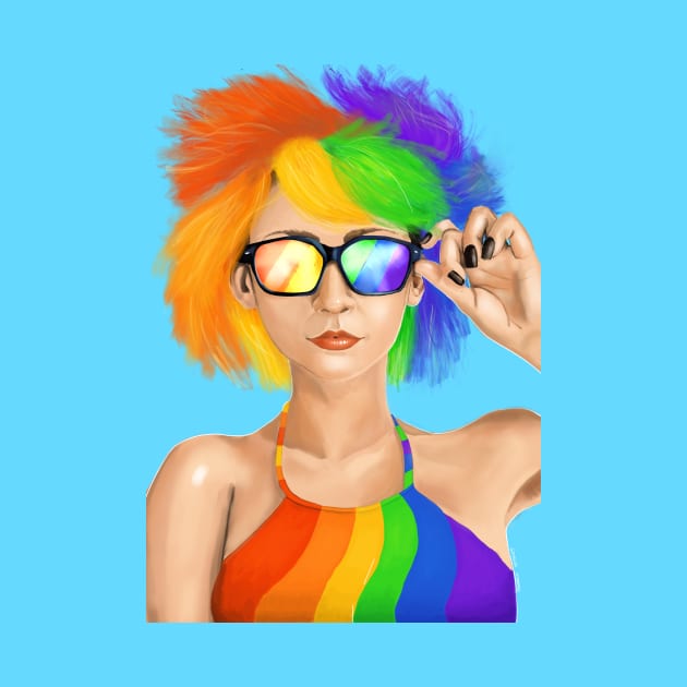 Rainbow Pride Shades - Suffolk Pride 2019 by GeorgiaGoddard