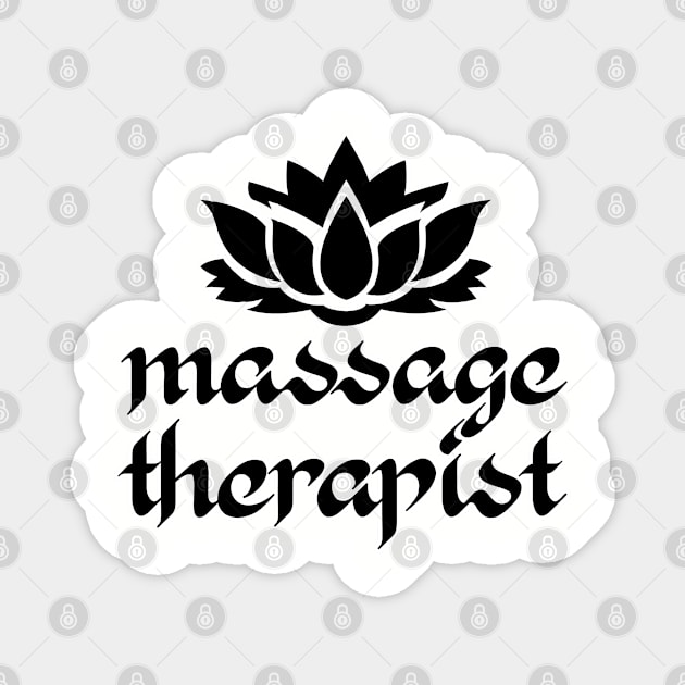 Massage therapist. Masseur. Perfect present for mom mother dad father friend him or her Magnet by SerenityByAlex