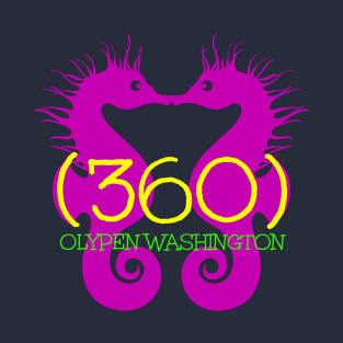 (360) Purple Seahorses T-Shirt