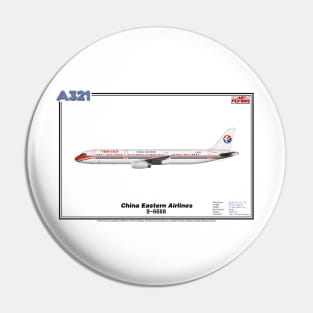 Airbus A321 - China Eastern Airlines (Art Print) Pin