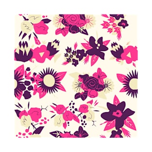 Flowers Pattern T-Shirt