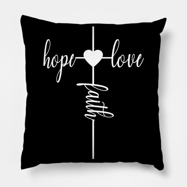 Faith hope and love Pillow by ALEXArt