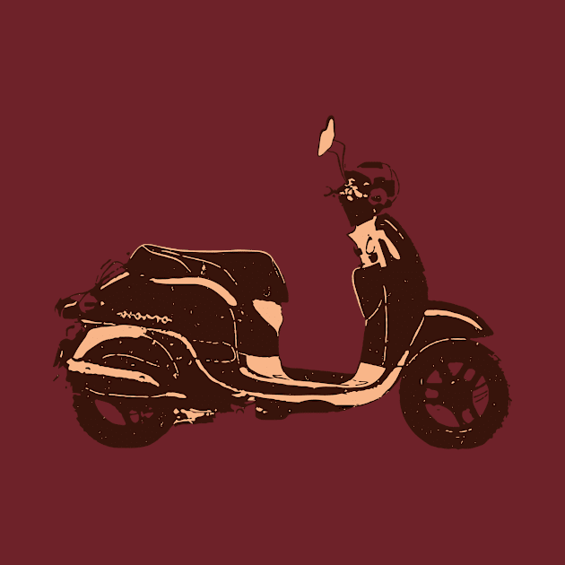 Retro Vintage Scooter by YTdesign