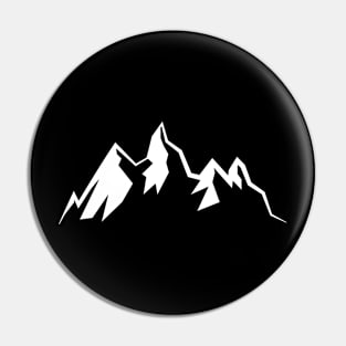 Mountains Hiking Pin