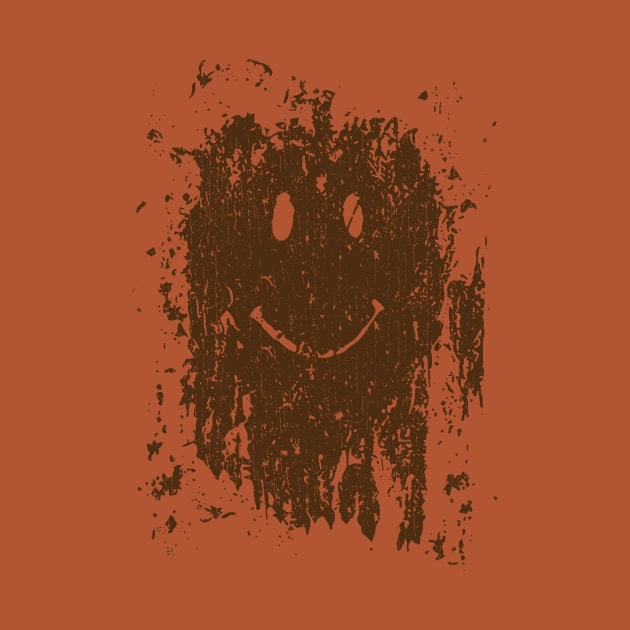 Mud Splatter Smiley Face Vintage by RASRAP