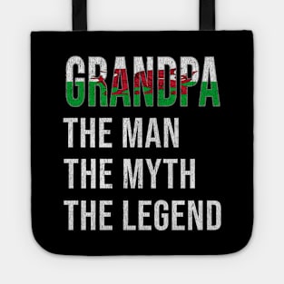 Grand Father Welsh Grandpa The Man The Myth The Legend - Gift for Welsh Dad With Roots From  Wales Tote