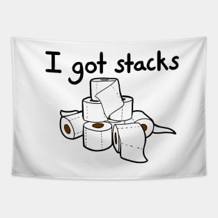 I Got Stacks Tapestry